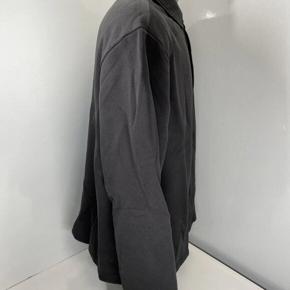 Joe's Jeans Men's Polo Sweatshirt Washed Black Size XL Collared Relaxed Fit - Picture 9 of 10